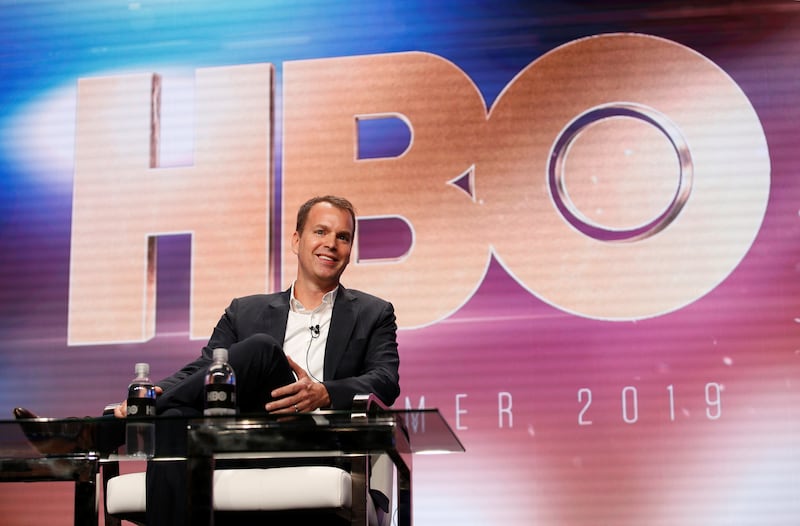 HBO President of programming Casey Bloys speaks at the HBO portion of the Television Critics Association (TCA) Summer Press Tour in Beverly Hills, California, U.S., July 24, 2019