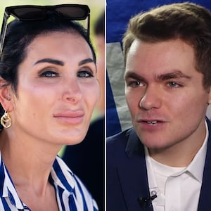 Laura Loomer and Nick Fuentes