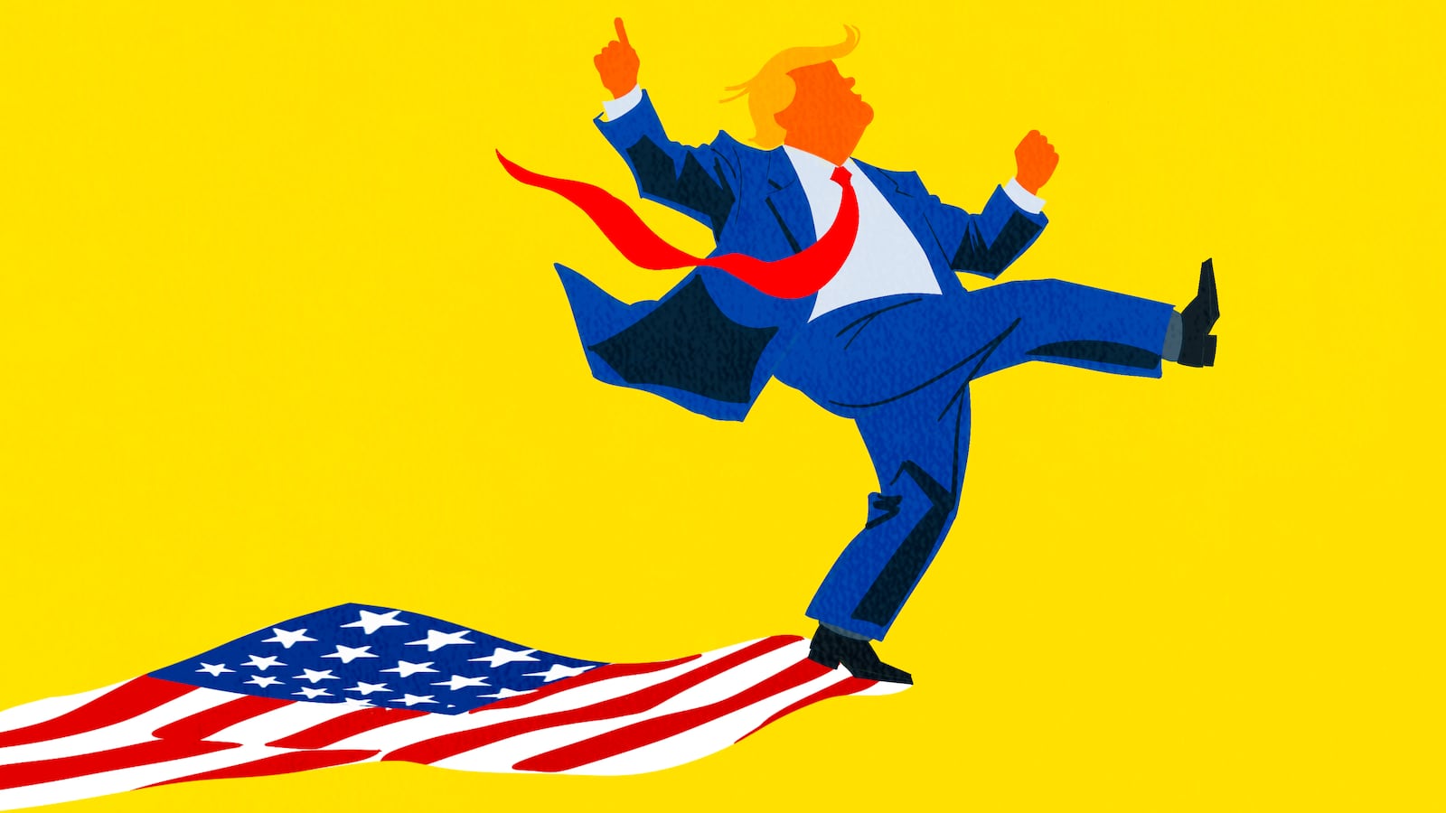 Donald Trump illustration, illo