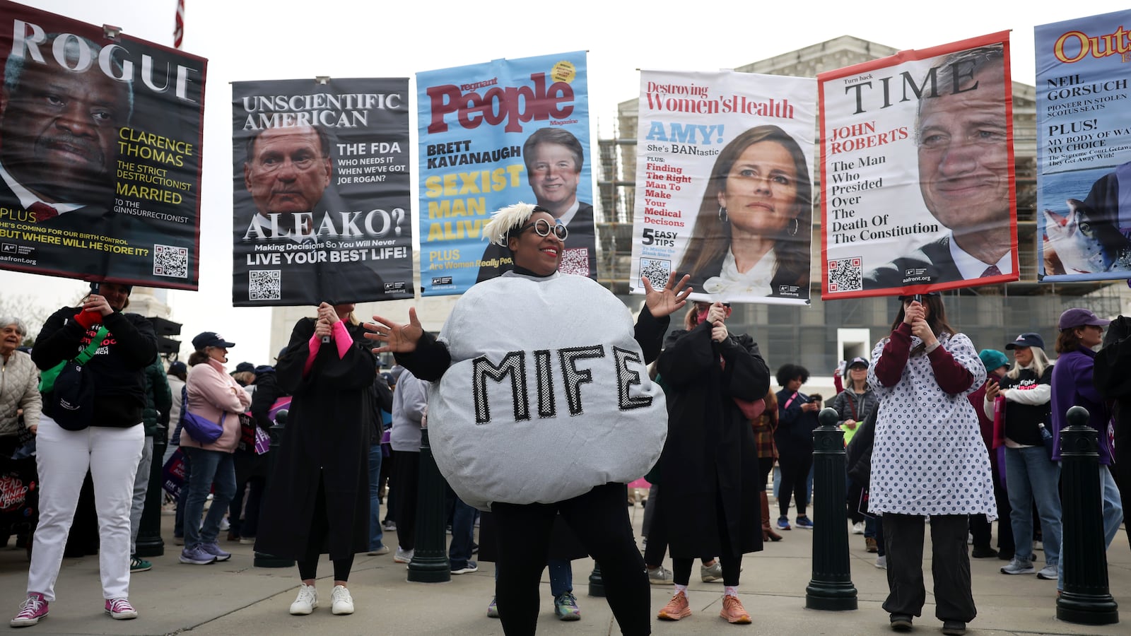 Abortion rights protesters