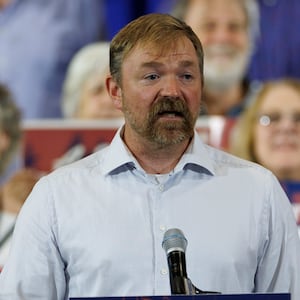 Democratic U.S. Senate candidate Graham Platner, pictured speaking the night of Maine's primary, was hit with an explosive allegation of sexual assault.