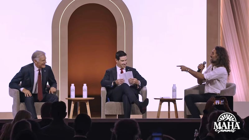 Russell Brand, Chris Klomp, Dr. Oz at MAHA Sumitt