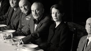 Hanns Zischler and Sandra Hüller in Fatherland (2026)