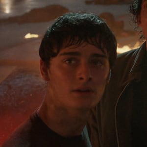 Noah Schnapp as Will Byers, Finn Wolfhard as Mike Wheeler, and Winona Ryder as Joyce Byers