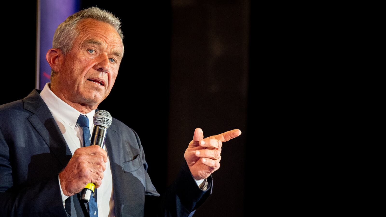Robert F. Kennedy Jr. speaks at a campaign rally