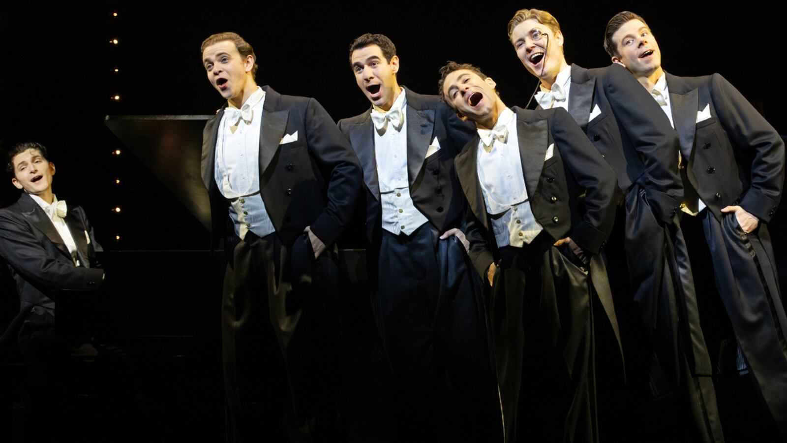 A photo including Blake-Roman, Steven Telsey, Zal Owen, Danny Kornfeld, Eric Peters, and Sean Bell in Harmony