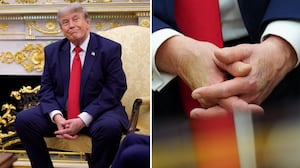 Donald Trump's hand on June 24, 2026