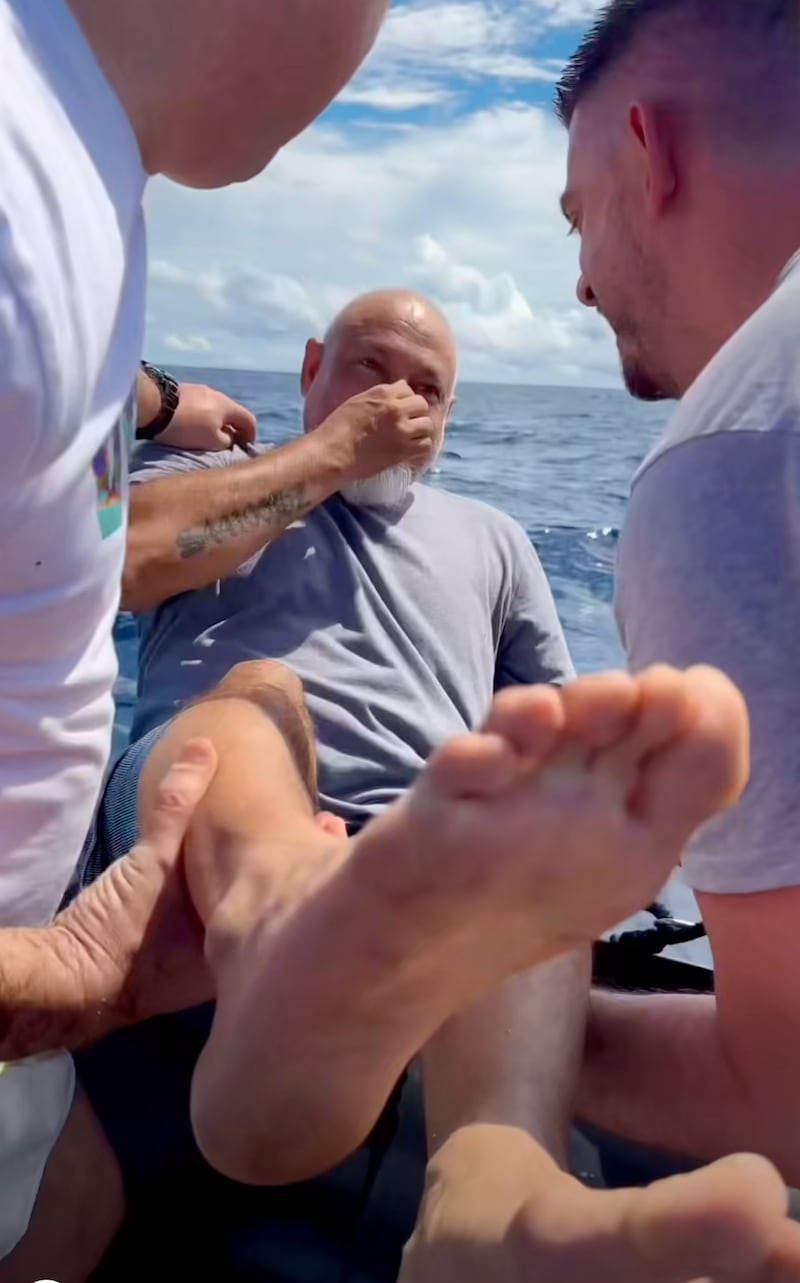 Guests captured living it up on board before the killer bug took hold.