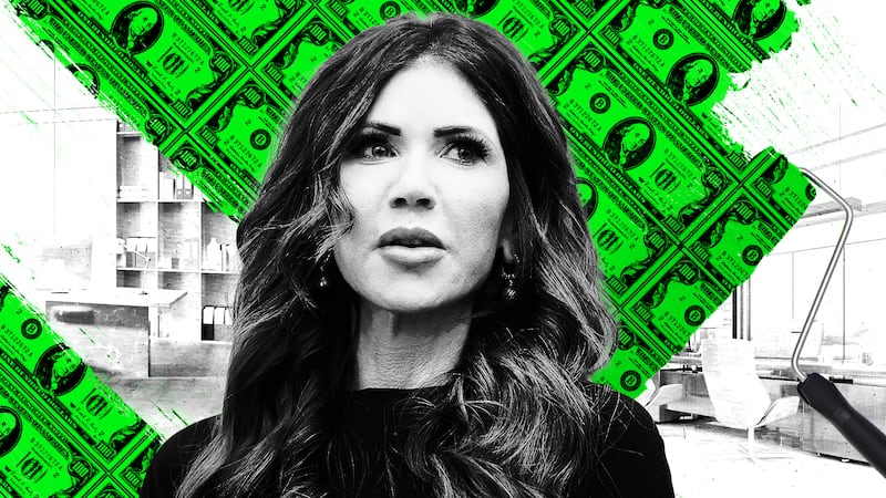 Kristi Noem and DHS renovations.