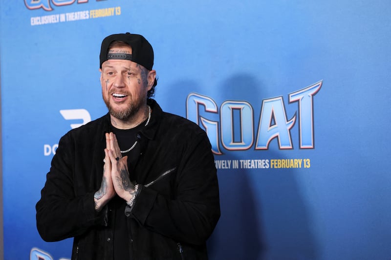 Jelly Roll attends a premiere for the film 'Goat', in Los Angeles, California, U.S., February 6, 2026.