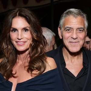 Cindy Crawford, George Clooney, and Rande Gerber