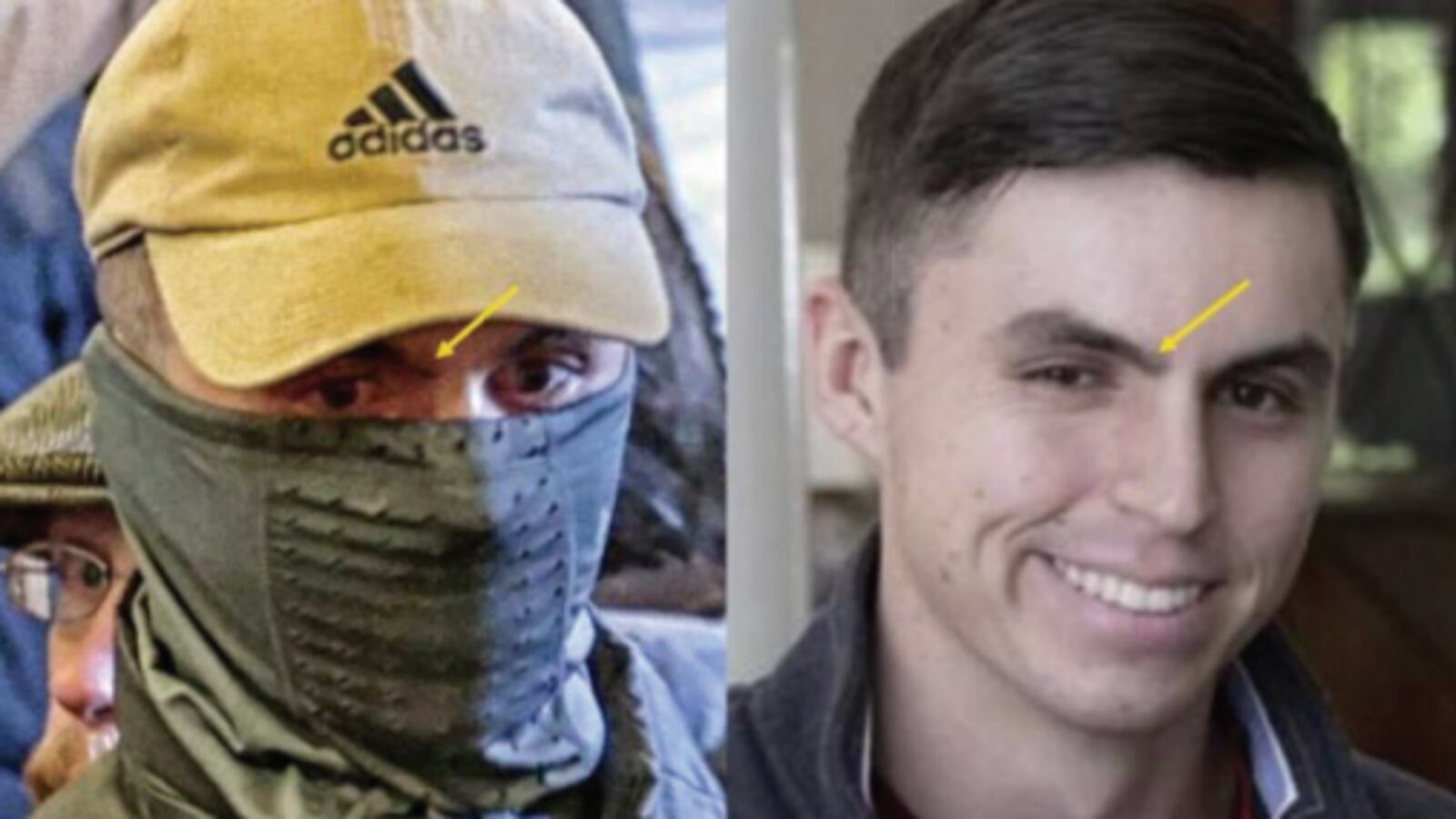 Tyler Bradley Dykes seen at the Jan. 6, 2021 Capitol Riot in D.C.