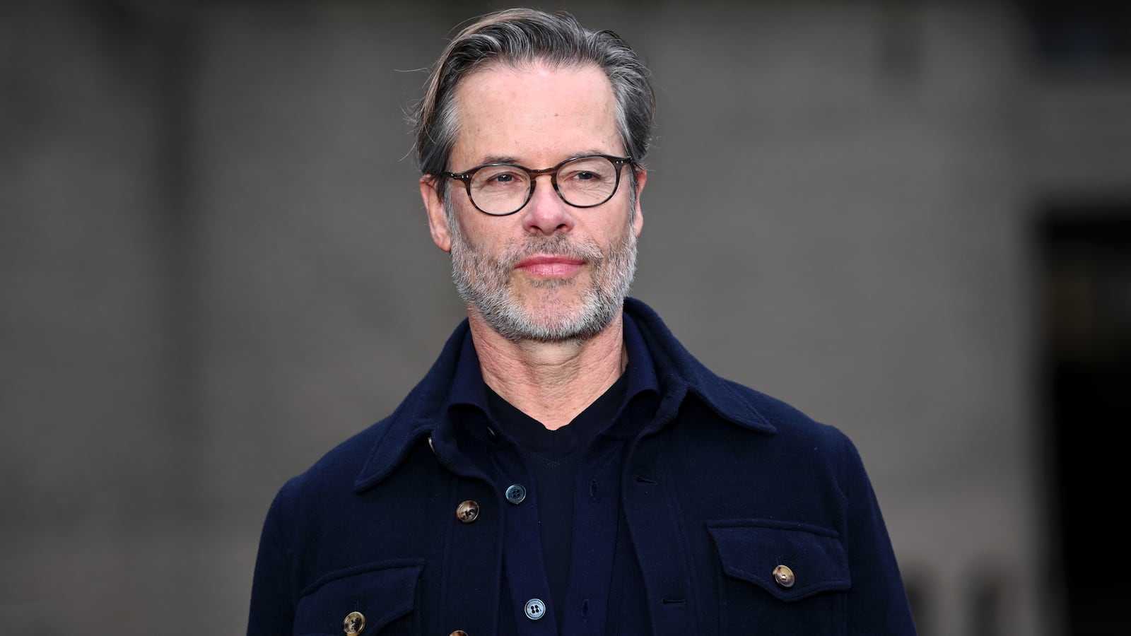 Guy Pearce attends "The Brutalist" photocall at The Barbican Centre on January 15, 2025 in London, England.