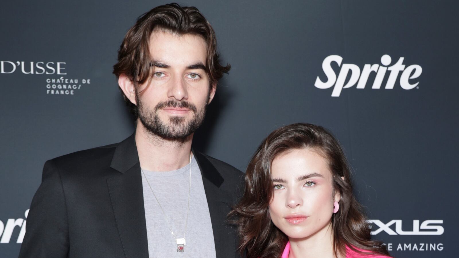 Conor Kennedy and Giulia Be on February 04, 2023.