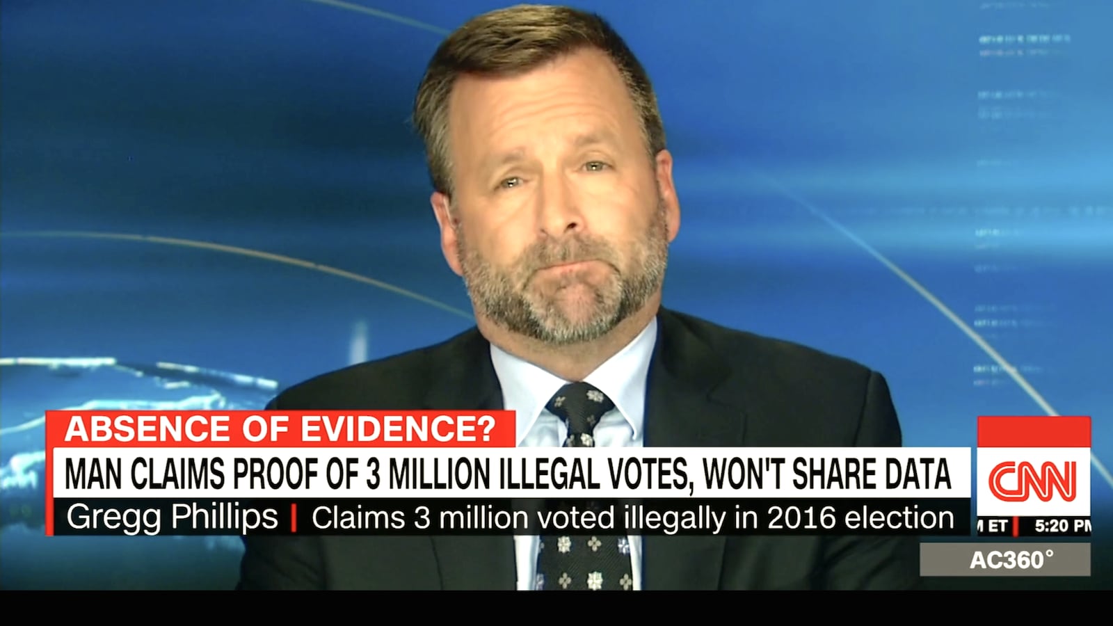 Gregg Phillips on CNN in 2017.