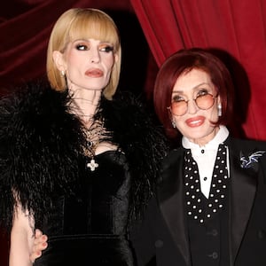 Kelly Osbourne and Sharon Osbourne attend The BRIT Awards 2026 at Co-op Live on February 28, 2026 in Manchester, England.