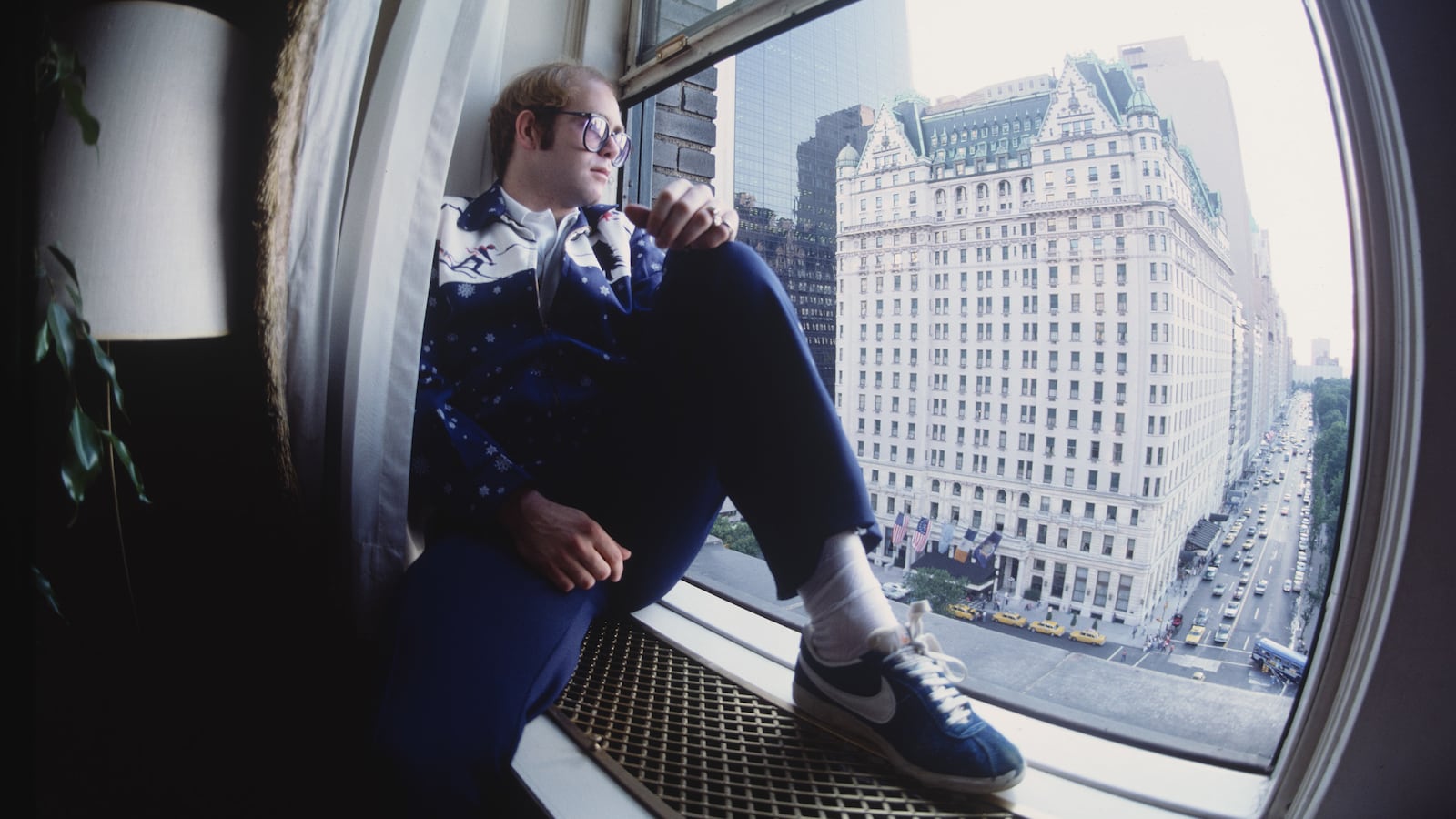 Elton during his 1976 interview with Rolling Stone Magazine in which he comes out of the closet, revealing for the first time that he is bisexual.