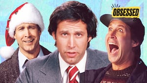 A photo illustration of Chevy Chase for the Obsessed podcast.