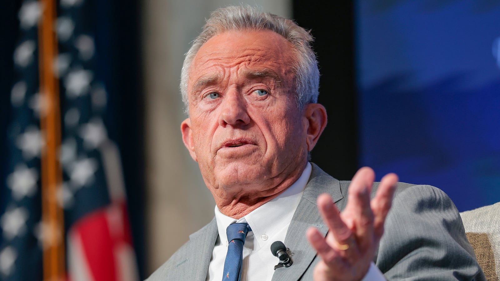 WASHINGTON, DC - FEBRUARY 09: U.S. Secretary of Health and Human Services Robert F. Kennedy Jr. speaks at The Heritage Foundation on February 09, 2026 in Washington, DC. The Heritage Foundation held an event to celebrate one year of "Making America Healthy Again." (Photo by Heather Diehl/Getty Images)