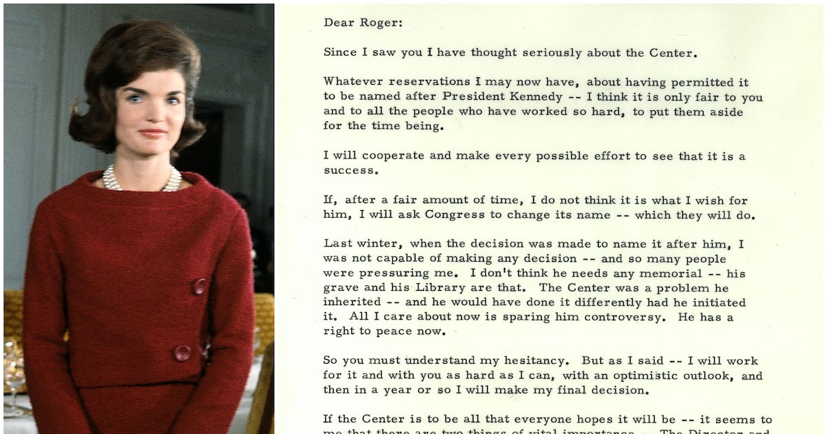 Jackie Kennedy’s 1964 Letter Comes Back to Haunt Trump