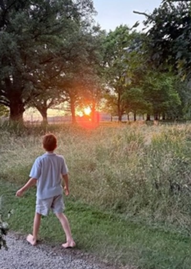 A picturesque vacation sunset.