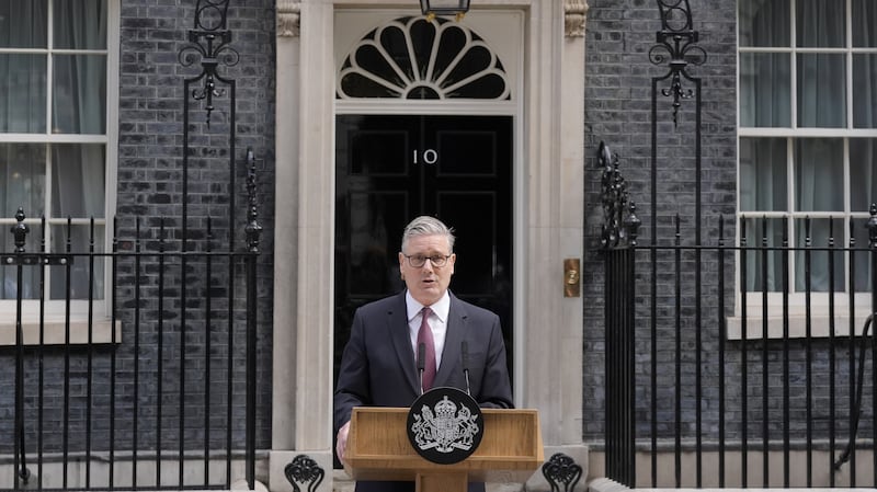 Prime Minister Sir Keir Starmer makes a speech in Downing Street, London, as he said he will resign as leader of the Labour Party.
