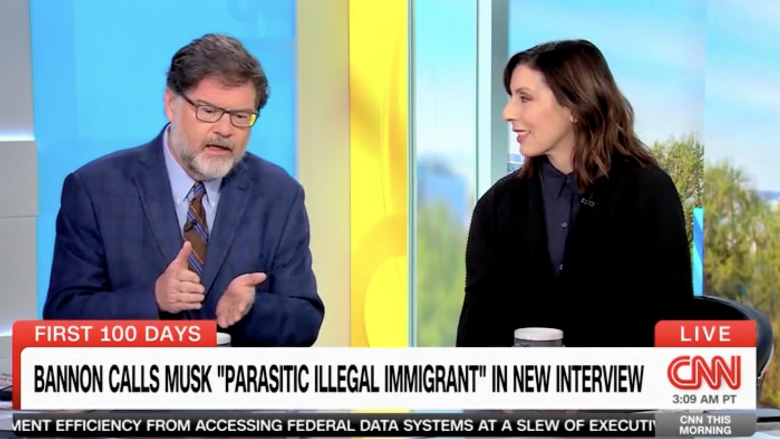 Jonah Goldberg and Lulu Garcia-Navarro.