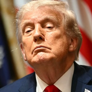 President Donald Trump speaks during a cabinet meeting in the Cabinet Room of the White House in Washington, DC, on May 27, 2026.