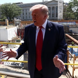 President Donald Trump went on a Truth Social rampage after a federal court blocked the construction of his beloved vanity project.
Trump, 80, unleashed a nearly 500-word diatribe after an appellate court ordered a work stoppage on the White House ballroom, calling it a domain of Congress and not the executive branch.
The three-judge panel voted 2-1 to uphold a preliminary injunction earlier won by the National Trust for Historic Preservation, which sued the government when the Trump administration pursued the project without congressional approval.
“Congress has not ceded unfettered authority to the Executive Branch to dramatically redesign, reshape, and reconstruct the White House — the People’s ​House — to fit a particular President’s desires,” the court said. Obama appointee Patricia Millett and Biden nominee Bradley Garcia formed the majority, while Trump pick Neomi Rao dissented.
Trump said “the Military and Secret Service are viewing this horrendous, politically motivated, and unlawful ruling as a National Security threat to our Nation in that the entire Complex is being built for the protection of our Country and, additionally, all future Presidents.”
The president initially said a White House ballroom has been “wanted for 150 years by presidents” who lacked space to host big events. But over time, his rationale for the sprawling, $400 million pet project has evolved into one centered around national security.
Trump has repeatedly insisted that the bunker built into the ballroom’s design—complete with bomb shelters and medical facilities—is necessary for the safety of administration officials and visitors alike.
“It is all tied together as one big, expensive, and very complex unit, which is vital for National Security and Military Operations of the United States of America!” he claimed. 
“The Circuit Court’s decision, which is totally wrong on the vital subject of STANDING, of which the plaintiff has none, severely jeopardizes the lives and welfare of the people who work, and will be working, at the White House — including all future Presidents of the United States, and their families, as well as the lives of all those visiting, such as Heads of State and other Dignitaries, and all Americans who wish to visit the historic, beautiful Executive Mansion,” Trump continued.
The president went on to claim that the ballroom is “a Gift from President Trump and Great Patriots of the United States of America,” echoing his previous statements that Americans would not have to foot the bill. But The Washington Post reported last month that invoices for the project put its cost at $600 million, with more than half coming from tax dollars.
“There will be no expense to the American Taxpayer. This unjust decision must be overturned by the Supreme Court in its entirety,” Trump wrote. “Thank you for your attention to this deeply important National Security matter!”