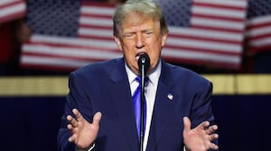President Donald Trump speaks on stage on the first day of the 2026 Republican National Convention at the American Airlines Center on September 09, 2026 in Dallas, Texas. U.S. President Donald Trump will headline the Republican National Committee's first-ever midterm convention as he aims to highlight his administration’s achievements and rally support for GOP candidates just two months before the upcoming elections being held on November 3.