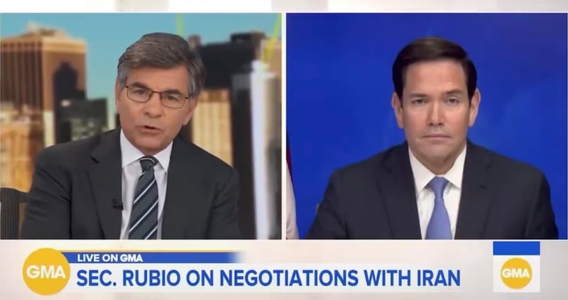 Rubio was confronted about Trump's latest musings during an interview with GMA on Monday morning.