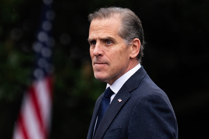 UNITED STATES - SEPTEMBER 30: Hunter Biden, the son President Joe Biden, is seen during an event to celebrate the U.S. Olympic and Paralympic teams on the South Lawn of the White House on Monday, September 30, 2024. (Tom Williams/CQ-Roll Call, Inc via Getty Images)