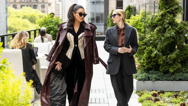 Kim Kardashian and Emma Roberts in a still from ‘American Horror Story: Delicate Part 2'