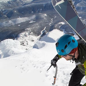 A ski mountaineer ascending Mount Hood, Oregon, United States. (Photo by: Terray Sylvester/VW Pics/Universal Images Group via Getty Images)