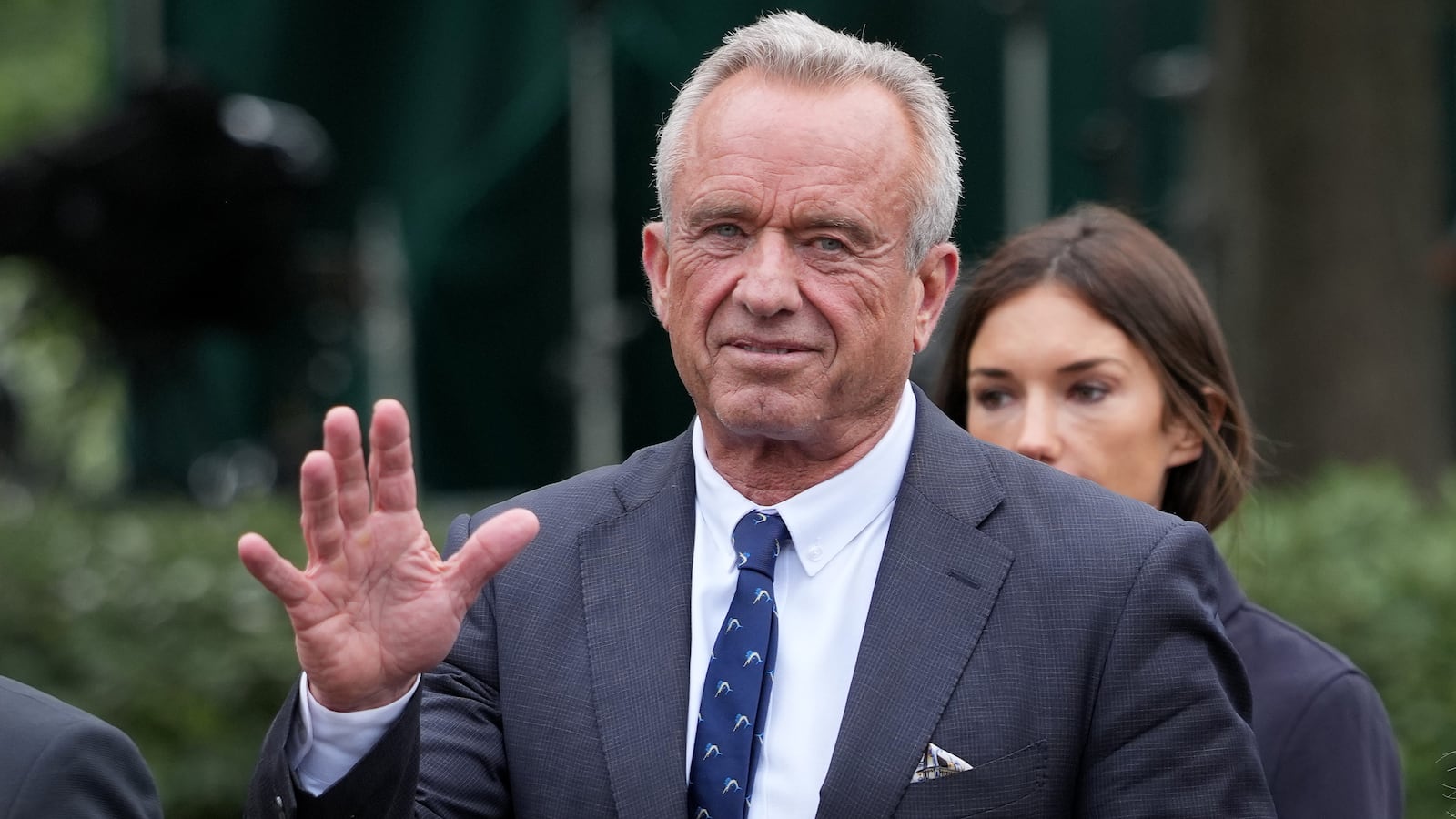 WASHINGTON, DC - MAY 22: Health and Human Services Secretary Robert F. Kennedy Jr. walks on the White House grounds on May 22, 2025 in Washington, DC. Kennedy was at the White House today to release a new Make America Healthy Again Commission report that blamed the rise in chronic illnesses on ultraprocessed foods, chemical exposures, lifestyle factors and excessive use of prescription drugs. (Photo by Kevin Dietsch/Getty Images)