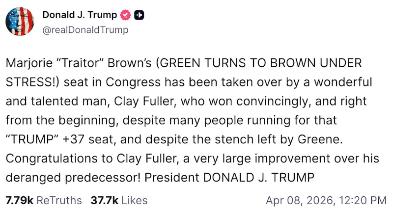 Donald Trump on Truth Social