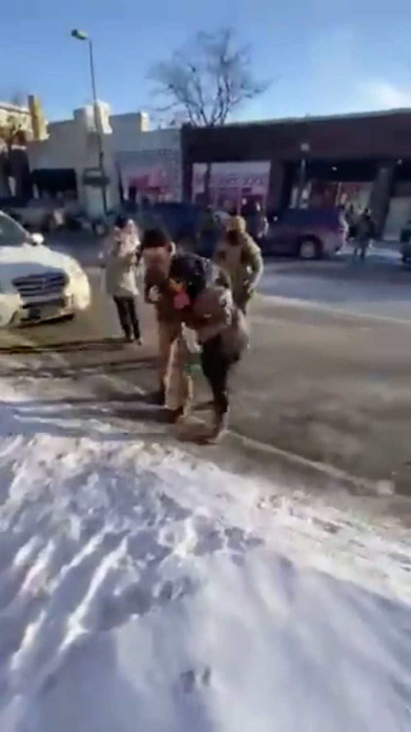 Still images taken of a video showing the fatal shooting of a 37-year-old US citizen man in Minneapolis, Minnesota by ICE officials