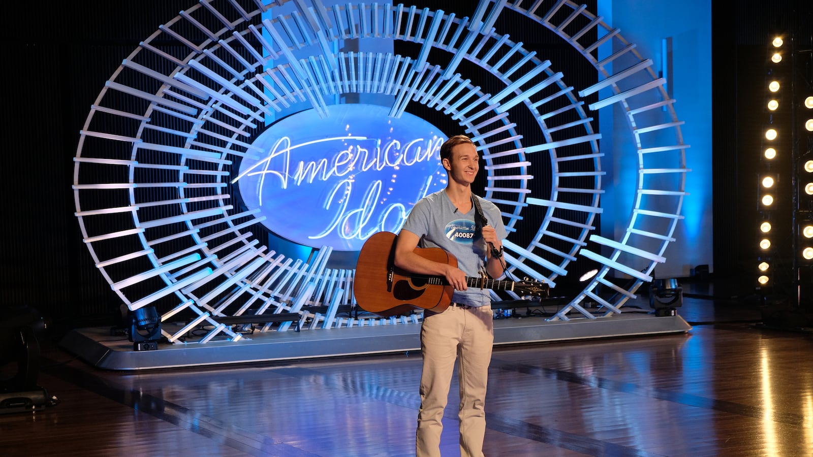 Benjamin Glaze auditions for "American Idol" in 2018.