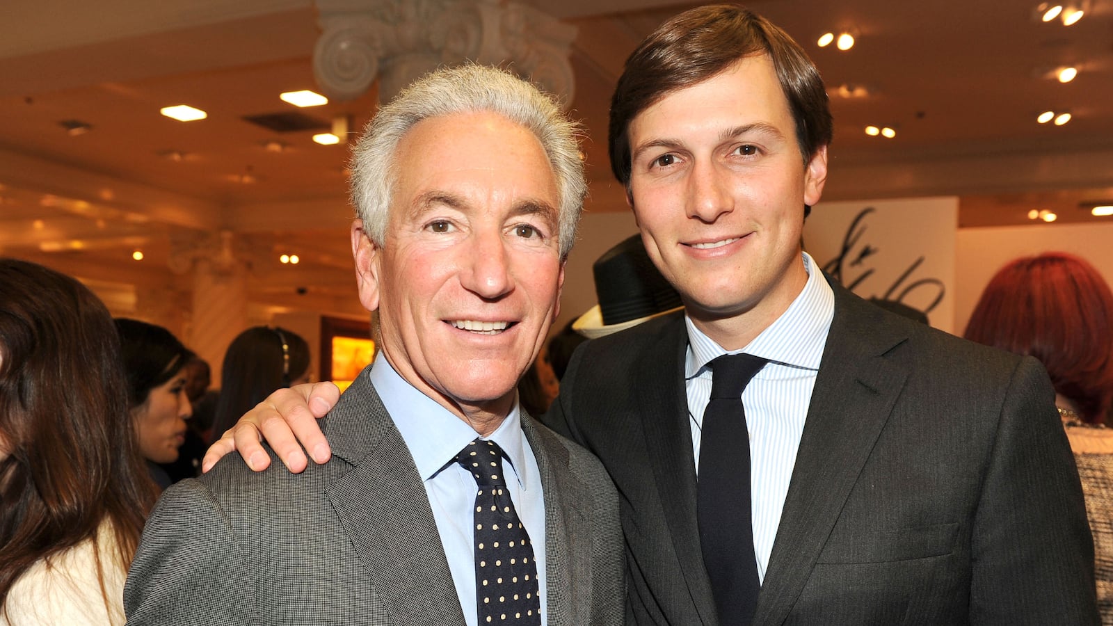 Charles Kushner and Jared Kushner attend LORD & TAYLOR Launches IVANKA TRUMP's Spring 2012 Collection at Lord & Taylor on March 28, 2012 in New York City.