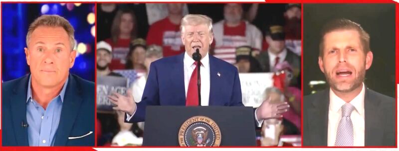 Eric Trump rants away at Chris Cuomo on News Nation