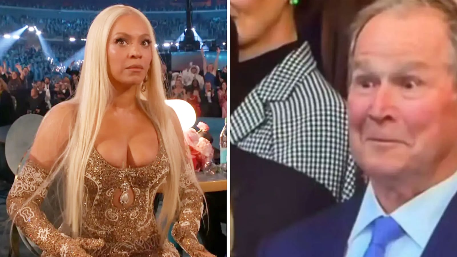 Beyonce and George W Bush