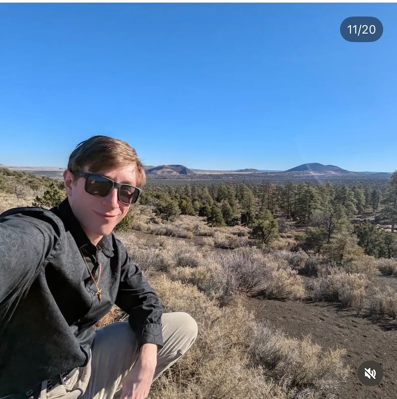 Dino Fantegrossi, the former president of TPUSA's chapter at the University of Arkansas.