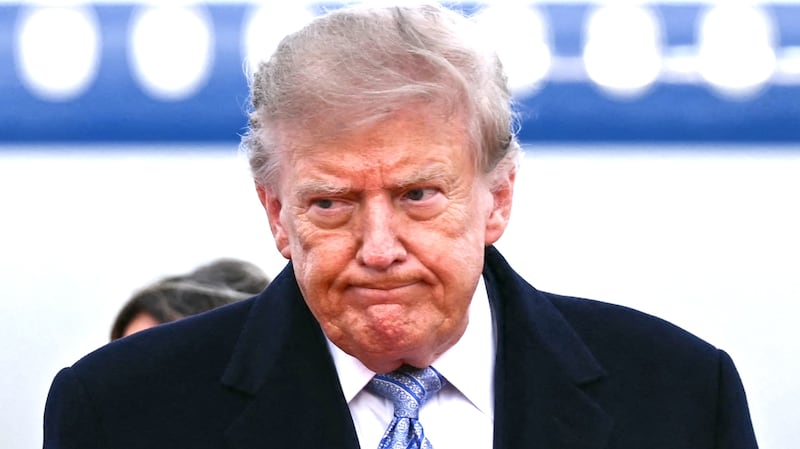 President Donald Trump greets Chinese President Xi Jinping upon arrival at Joint Base Andrews in Maryland on September 23, 2026. Xi is visiting the United States from September 23 to 25.