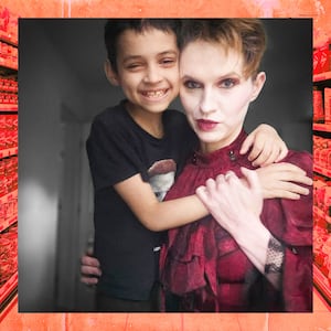 A photo illustration of Aedrik Quinn and Allison Quinn.