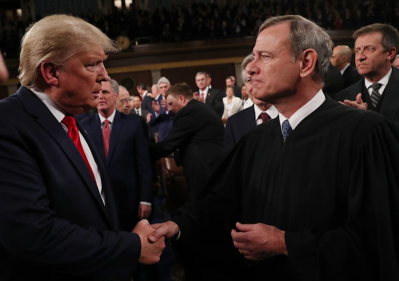 Chief Justice John Roberts voted with the 6-3 majority to overturn Trump's tariffs.