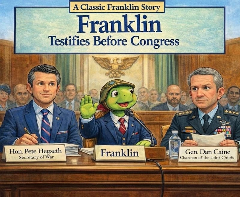 The meme Hegseth pushed out ahead of his hearing.