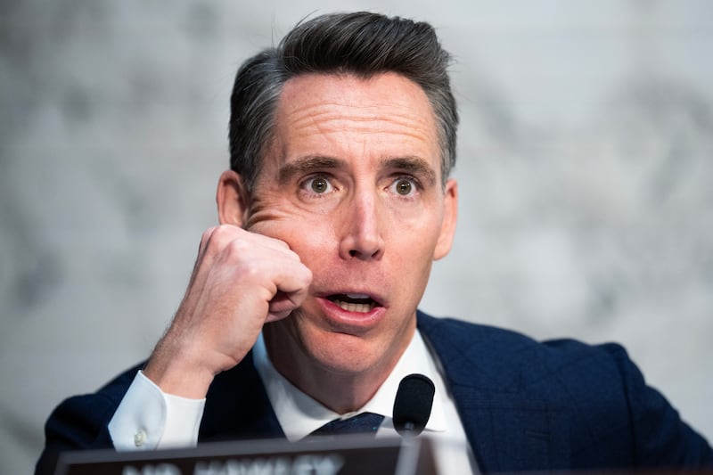 Sen. Josh Hawley, R-Mo., questions FBI Director Kash Patel during the Senate Judiciary Committee hearing titled "Oversight of the Federal Bureau of Investigation," in Hart building on Tuesday, September 16, 2025.