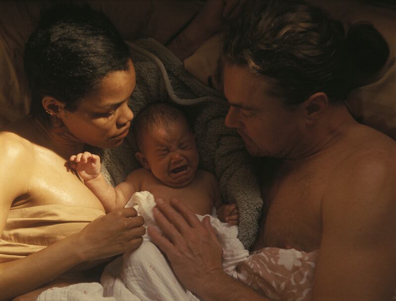 Teyana Taylor and Leonardo DiCaprio in “One Battle After Another.”