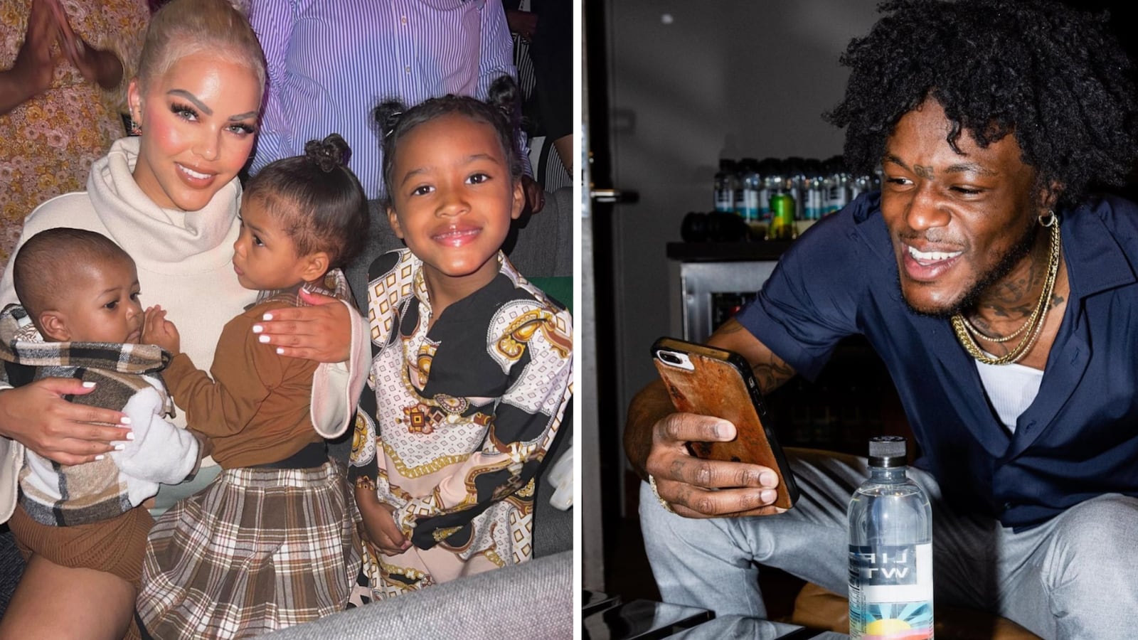 A picture of Ms Jacky Oh! with her children next to a picture of DC Young Fly.