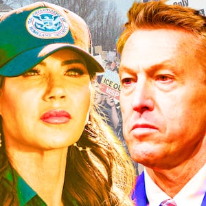 Kristi Noem, Rodney Scott photo illustration